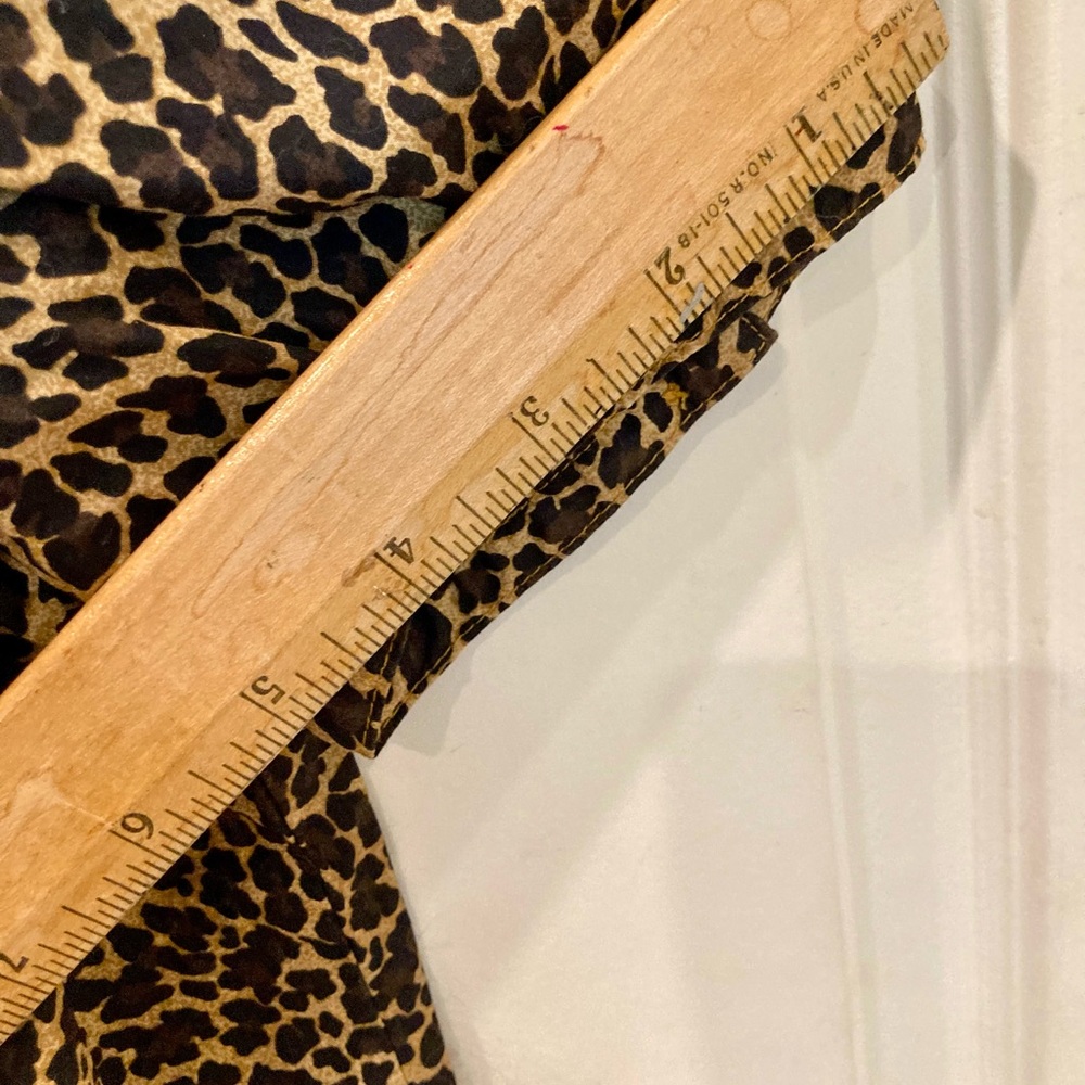 J.CREW Leopard puff sleeve top in cotton poplin Size XXS style J6080 - Picture 7 of 7